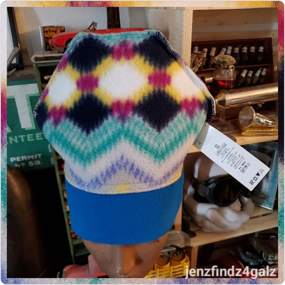 NWOT Patagonia Synchilla Aztec Synchilla Fleece Beanie Hat Timber Twist Small